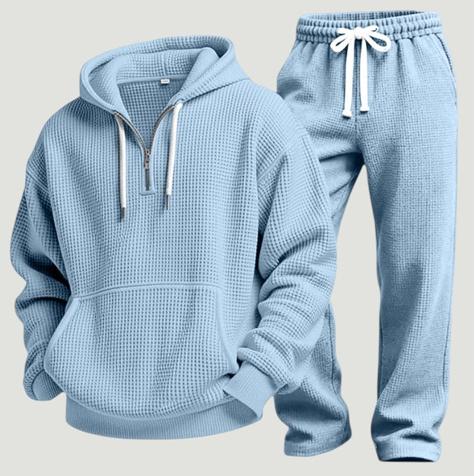Osric - Waffelstrick-Set aus Hoodie und Jogger