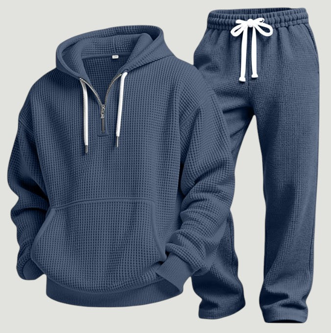 Osric - Waffelstrick-Set aus Hoodie und Jogger
