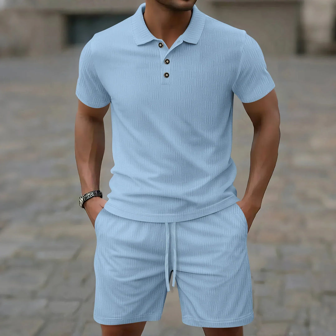 Pryce - Leichtes Set mit Poloshirt und Shorts für Herren