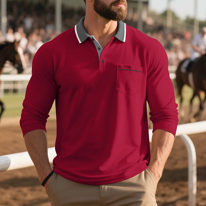 Balcombe - Softtouch-Langarm-Poloshirt