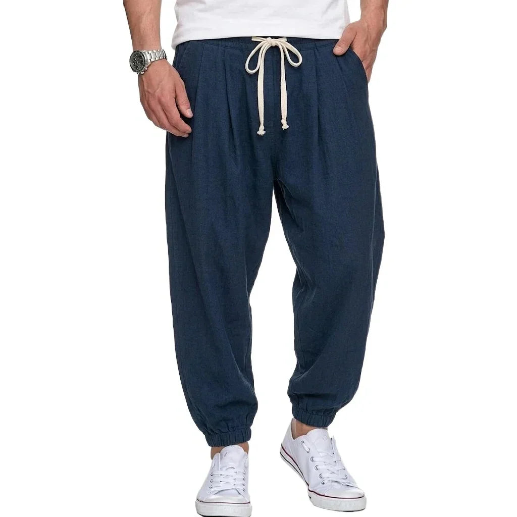 Isaac - Leichte Hose mit Kordelzug