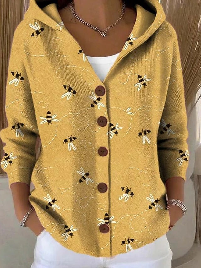 Thealyn - Colourblock-Kapuzenstrickjacke