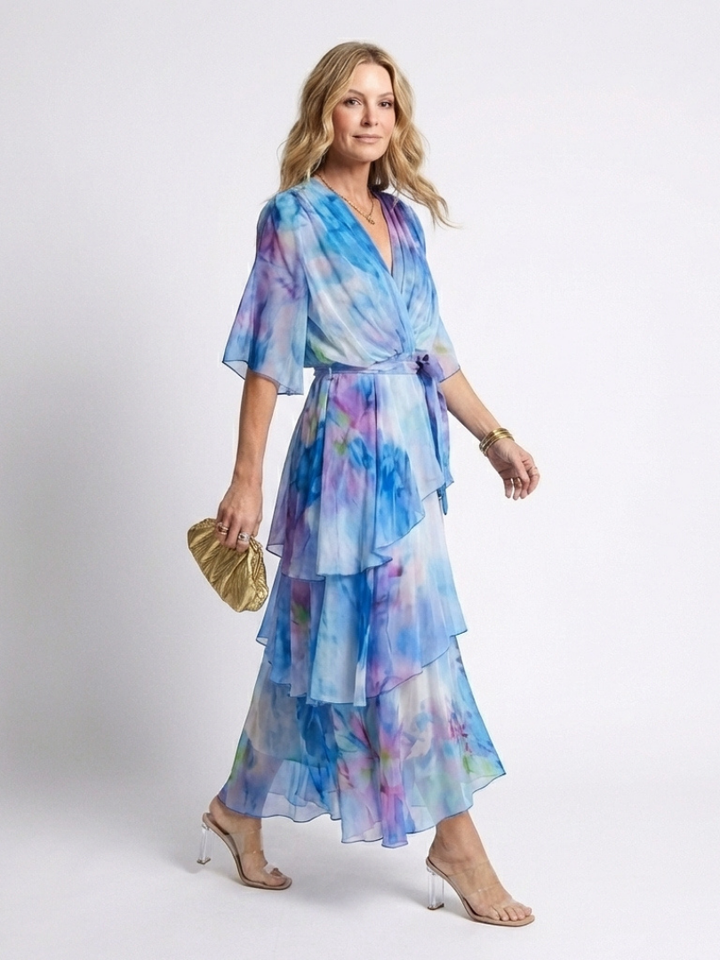 Elsinora - Soft-Touch Maxikleid im Lagenlook