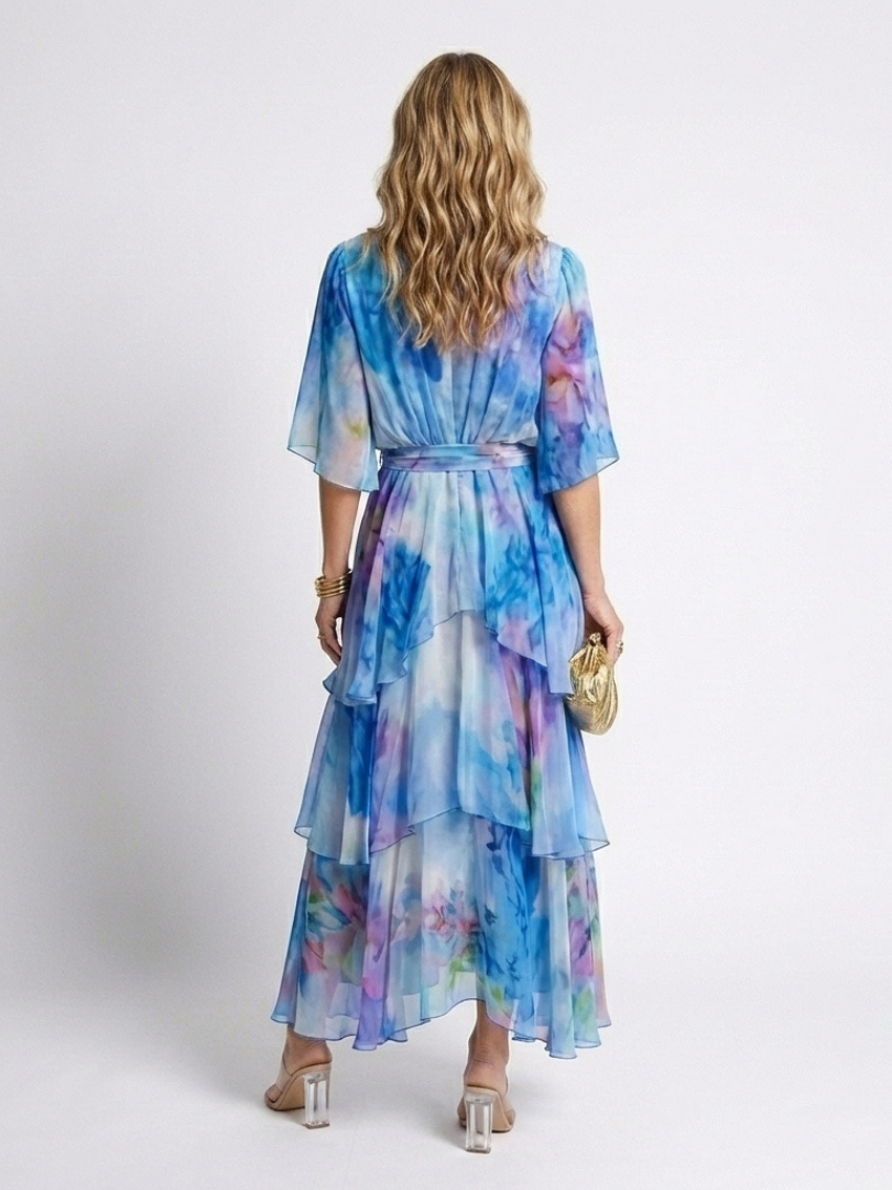 Elsinora - Soft-Touch Maxikleid im Lagenlook