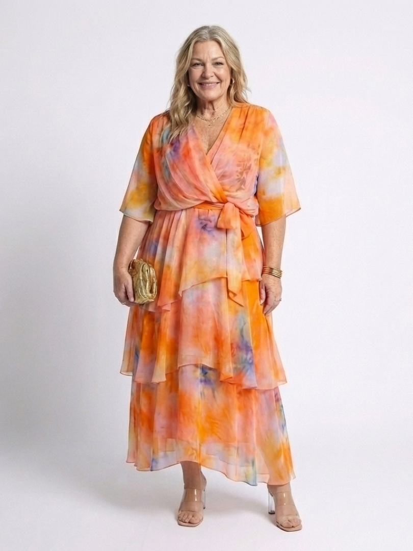 Elsinora - Soft-Touch Maxikleid im Lagenlook
