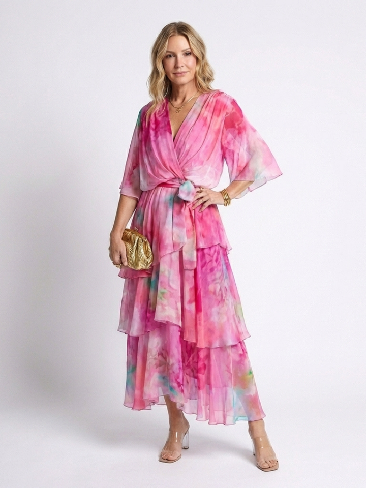 Elsinora - Soft-Touch Maxikleid im Lagenlook