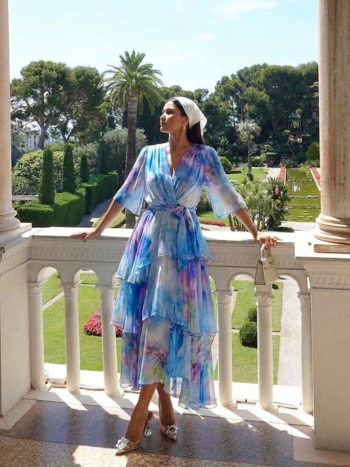 Elsinora - Soft-Touch Maxikleid im Lagenlook