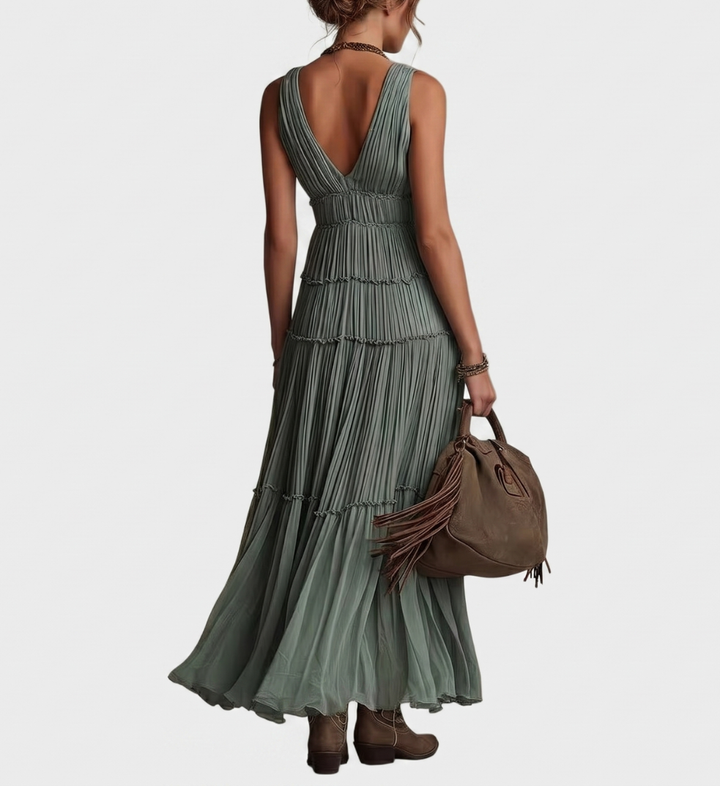 Alexa - Boho-Maxikleid mit Soft-Touch-Finish