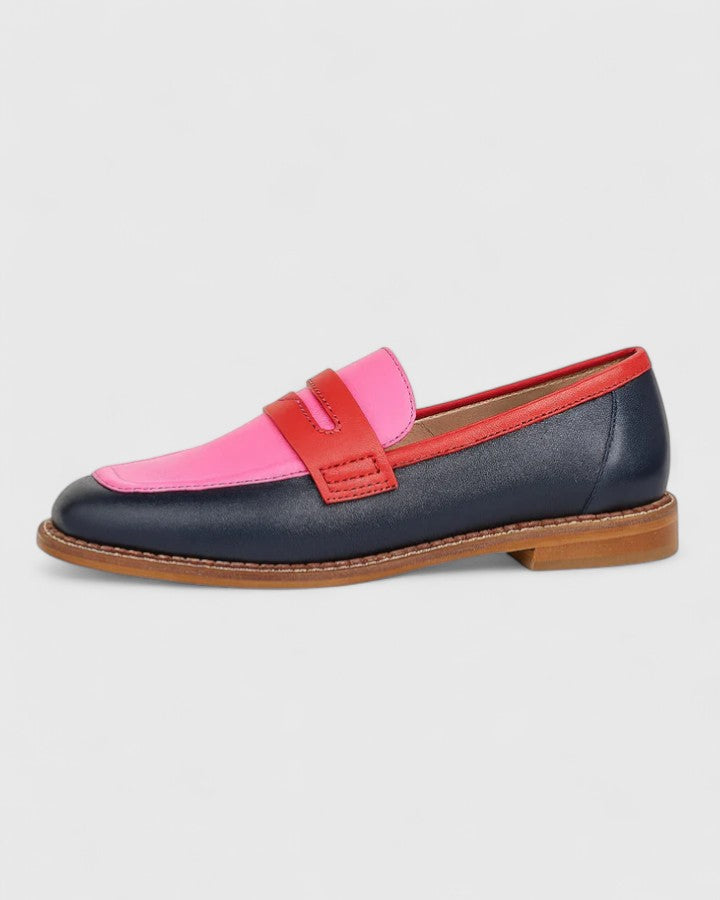 Jovena - Raffinierte Loafer mit Fesselriemchen und Absatz