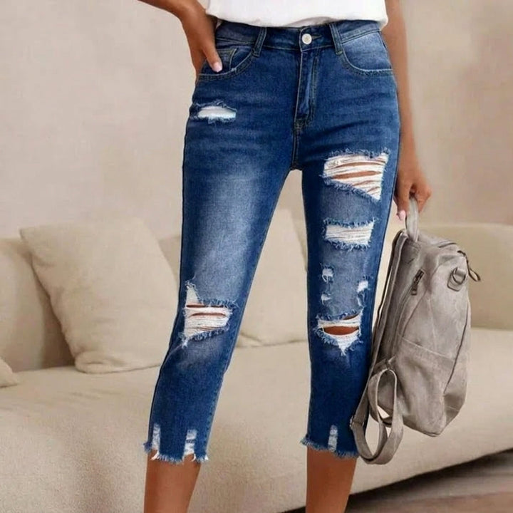 Delina - Ripped-Jeans