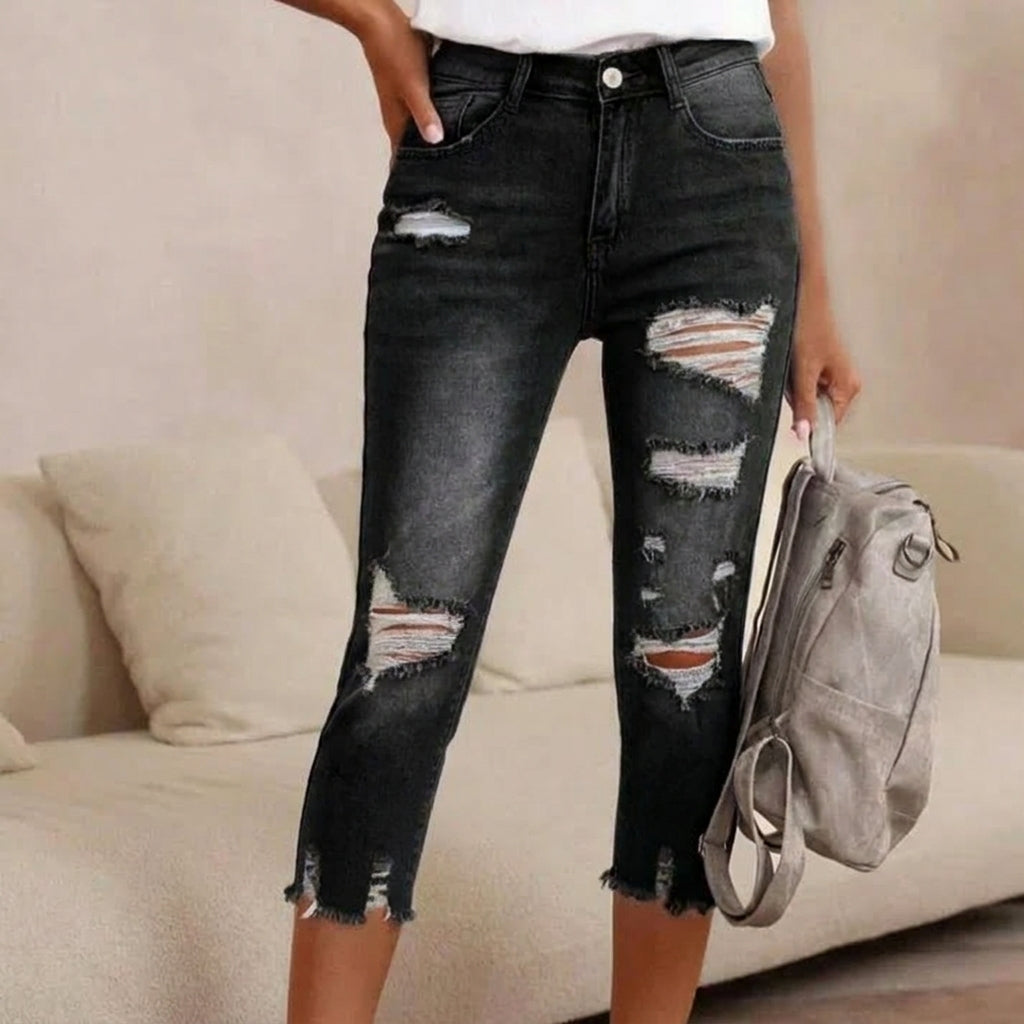 Delina - Ripped-Jeans