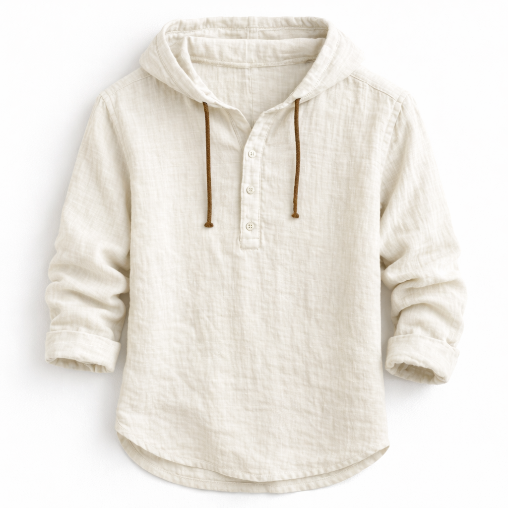 Alton - Atmungsaktiver Leinen-Hoodie