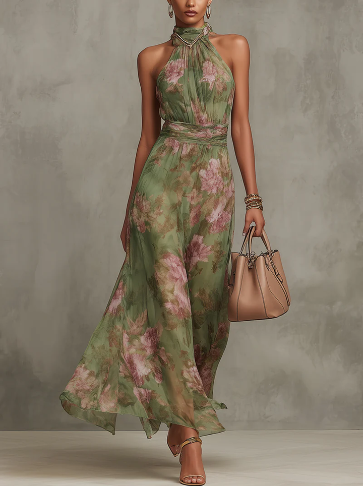 Isolde - Fließendes Neckholderkleid