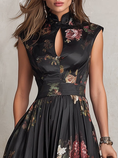 Ulyra - Luxuriöses plissiertes Midikleid