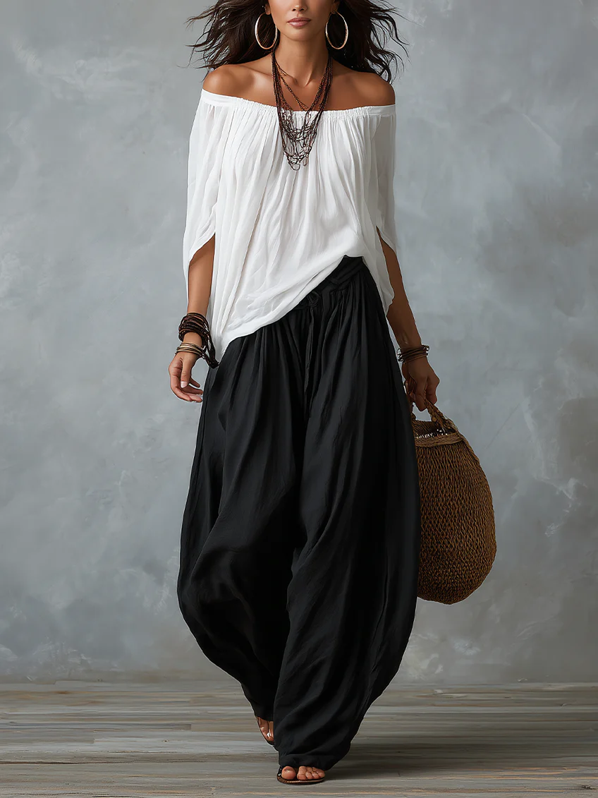 Beatha - Fließender Off-Shoulder-Zweiteiler