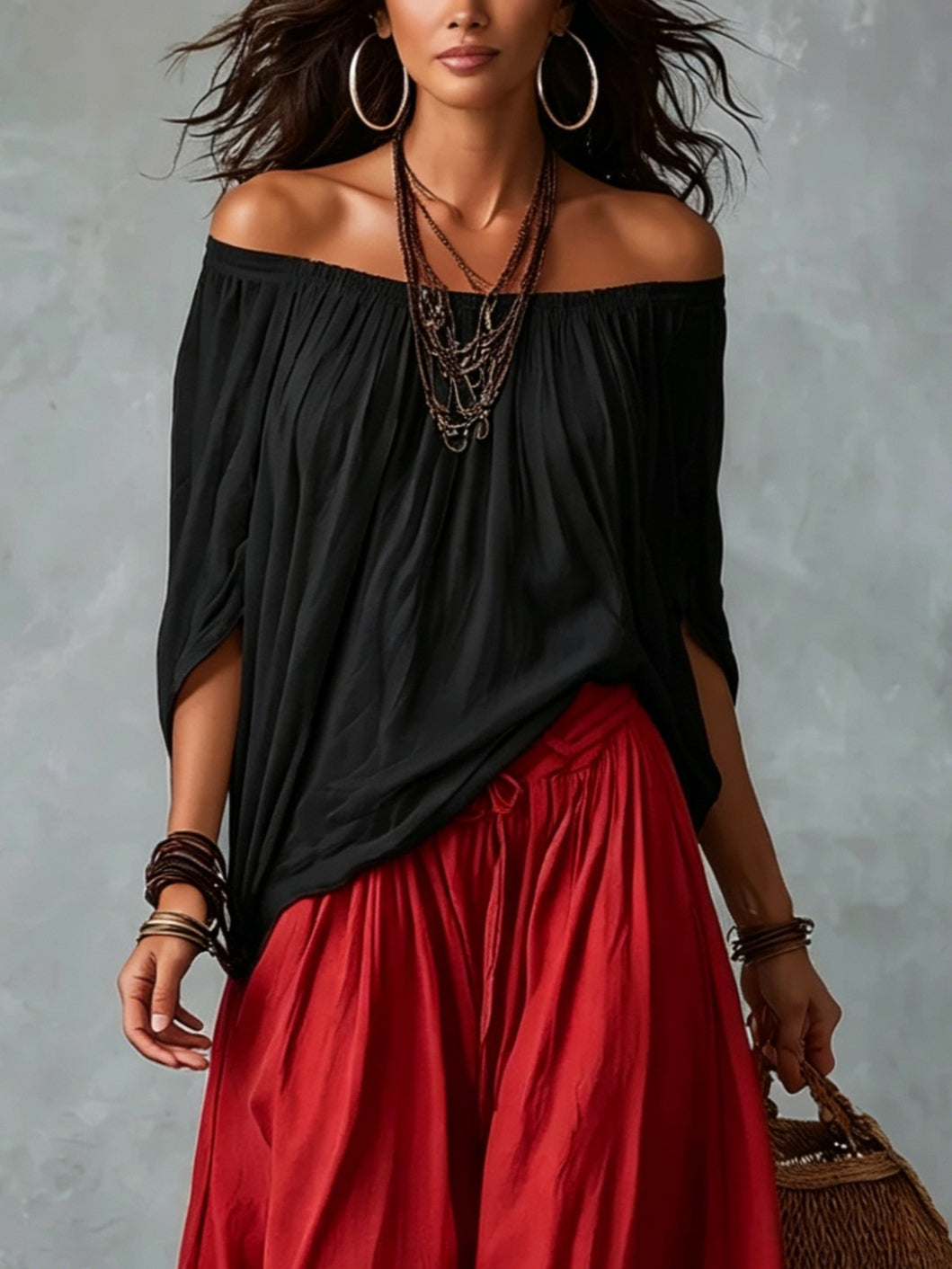 Beatha - Fließender Off-Shoulder-Zweiteiler