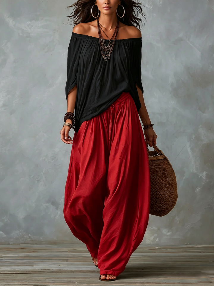 Beatha - Fließender Off-Shoulder-Zweiteiler