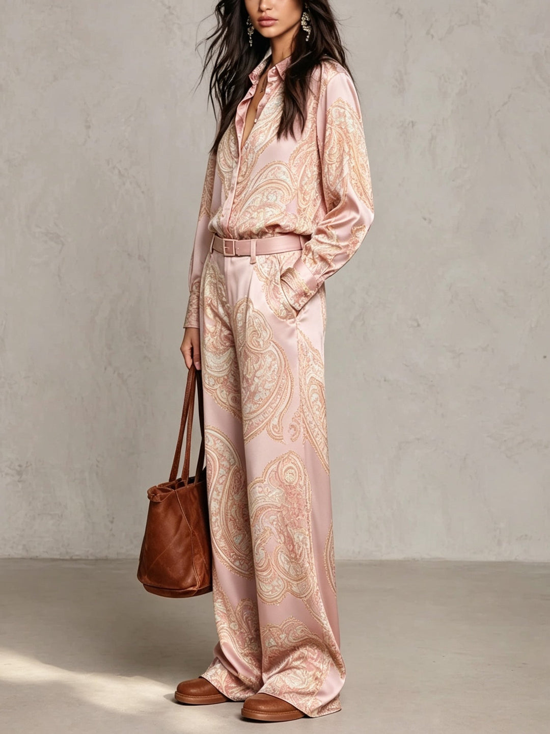 Lorelei - Seidiges Paisley-Zweiteiler-Set