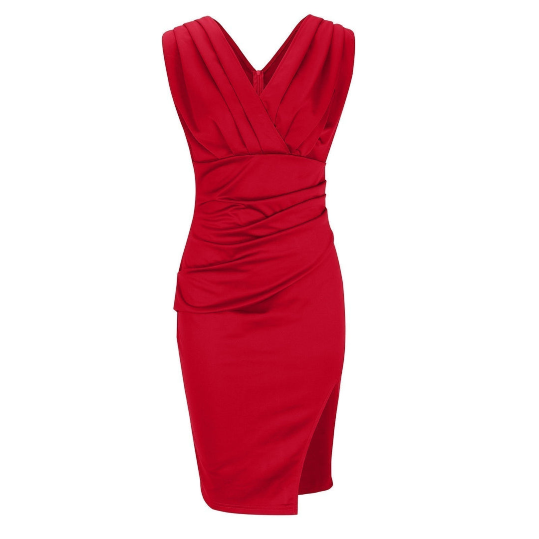 Kaela - Drapiertes, figurformendes Midikleid