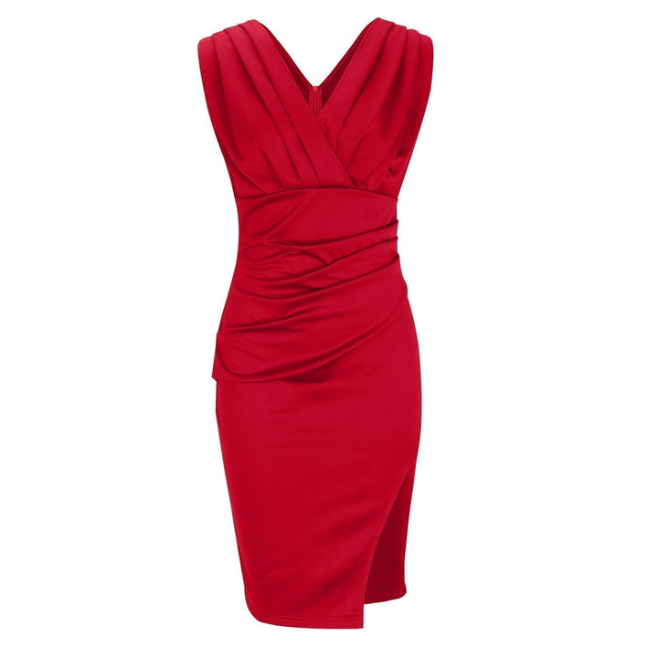 Kaela - Drapiertes, figurformendes Midikleid