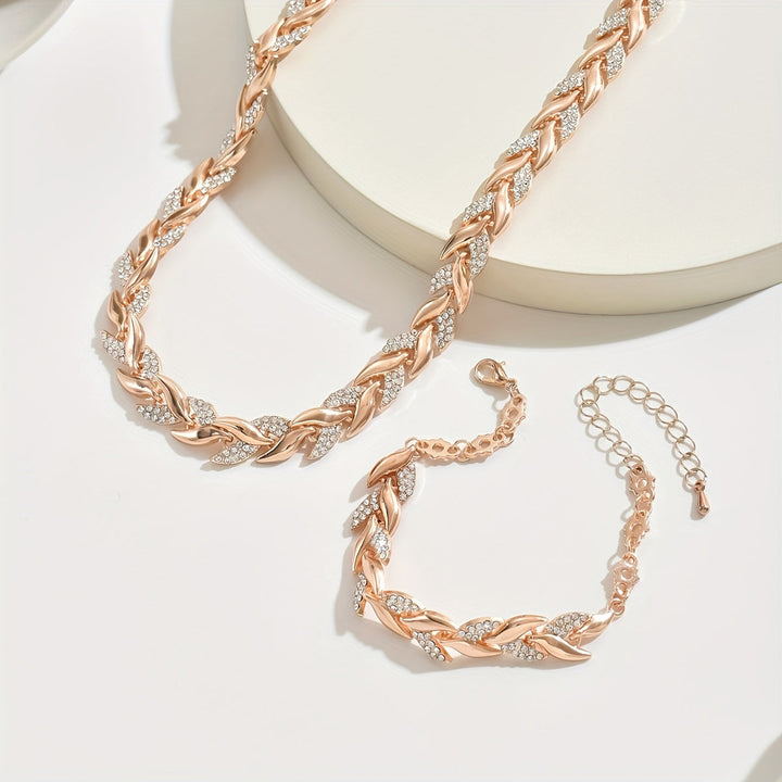 Yvonne - Strahlendes Collier- und Armband-Set