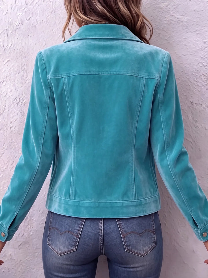Amandria - Jacke mit Vintage-Waschung und Knopfleiste