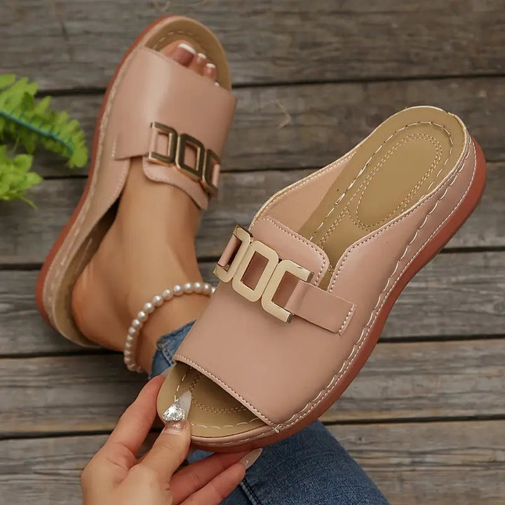 Lucerra - Riemchensandalen mit Schnalle