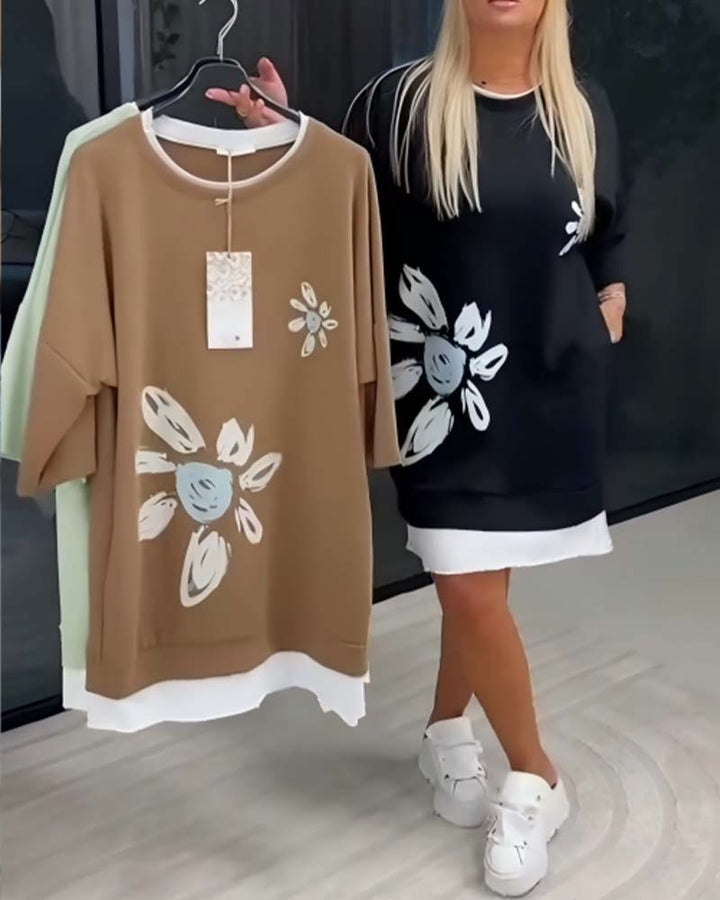 Helia - Soft-Touch-Sweatshirtkleid