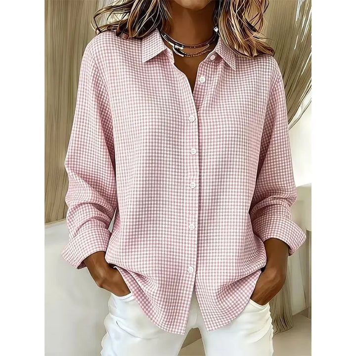 Illyssia - Klassische Bluse mit Knopfleiste