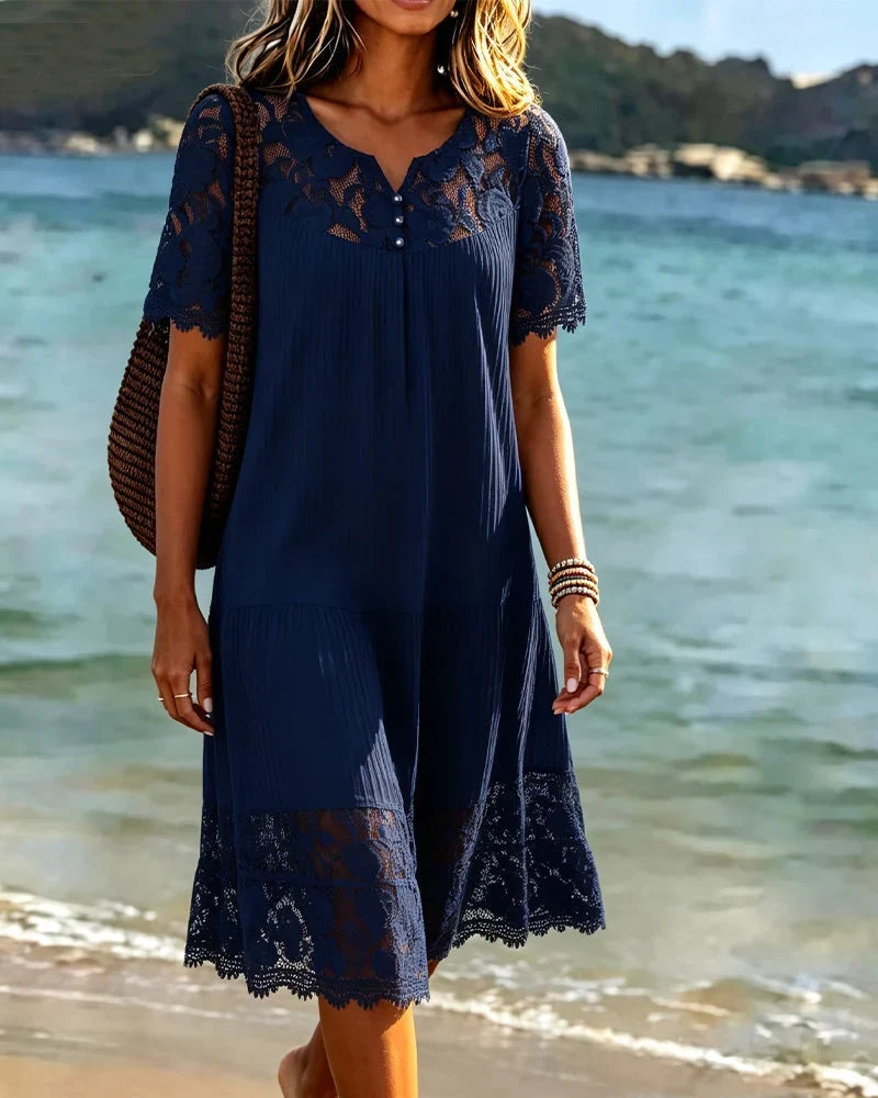 Hannelisse - Leichtes Sommerkleid mit Spitzenbesatz