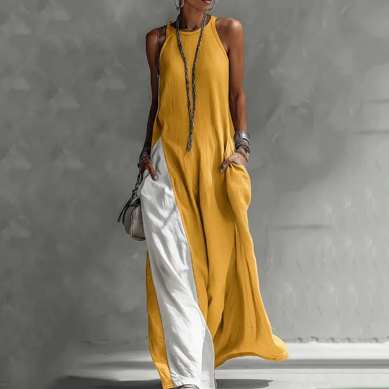 Zarella - Softtouch Colourblocking-Maxikleid