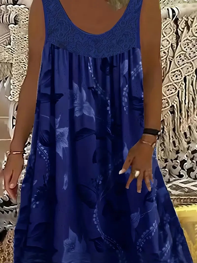 Ariadne - Elegantes Shiftkleid mit floralem Druck