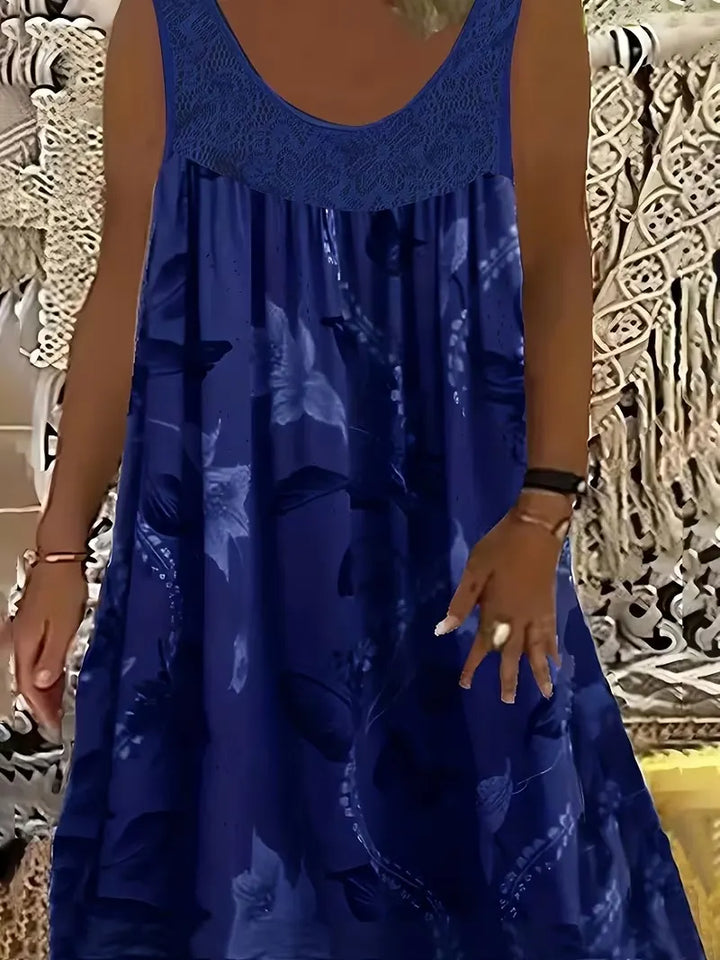 Ariadne - Elegantes Shiftkleid mit floralem Druck