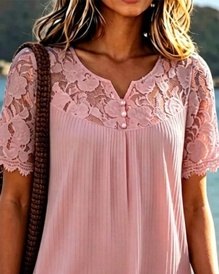 Hannelisse - Leichtes Sommerkleid mit Spitzenbesatz