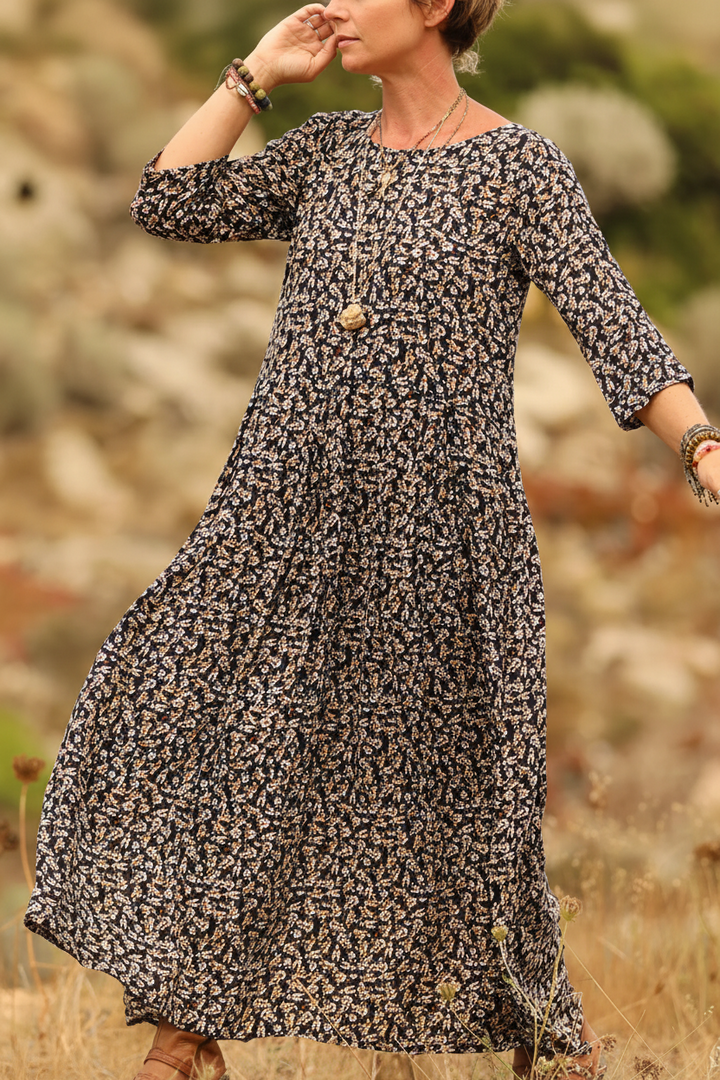 Griselda - Legeres Maxikleid mit Faltendetails