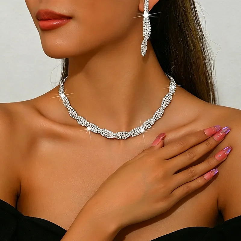 Alessara - Kristall-Twist Schmuckset