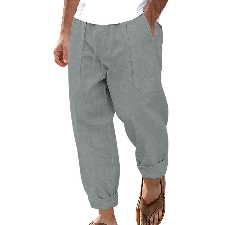 Halston - Relaxed-Fit-Hose aus Leinenmischung