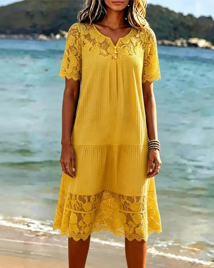 Hannelisse - Leichtes Sommerkleid mit Spitzenbesatz