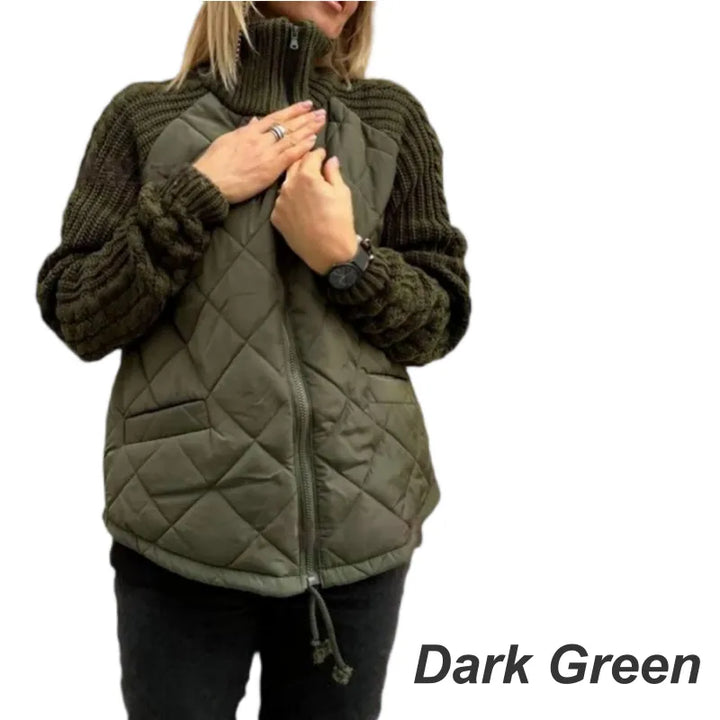 Corisanna - Warme Strickjacke mit Frontreißverschluss