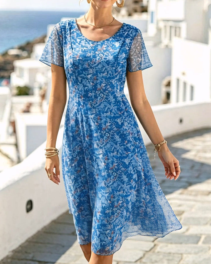 Kynara - Knielanges Printkleid