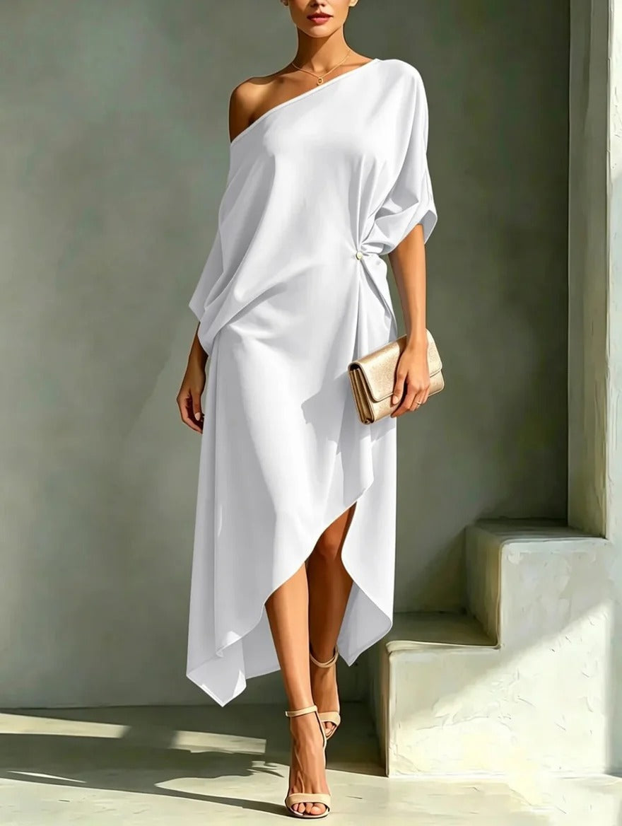 Erica - Fließendes Midikleid mit einem Schulterträger