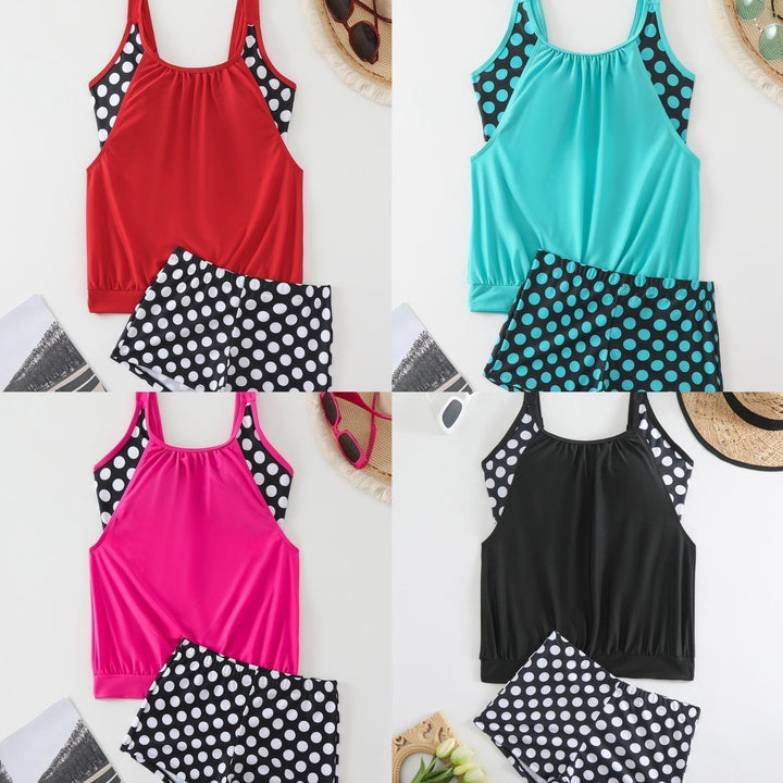 Celandine - Schnelltrocknendes Bikini-Set mit Retro-Polka-Dots
