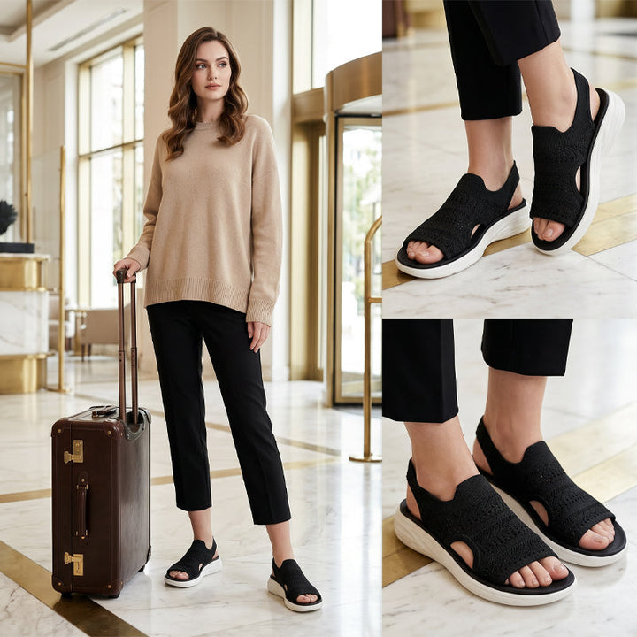 Aerin - Gepolsterte Plateau-Sandalen