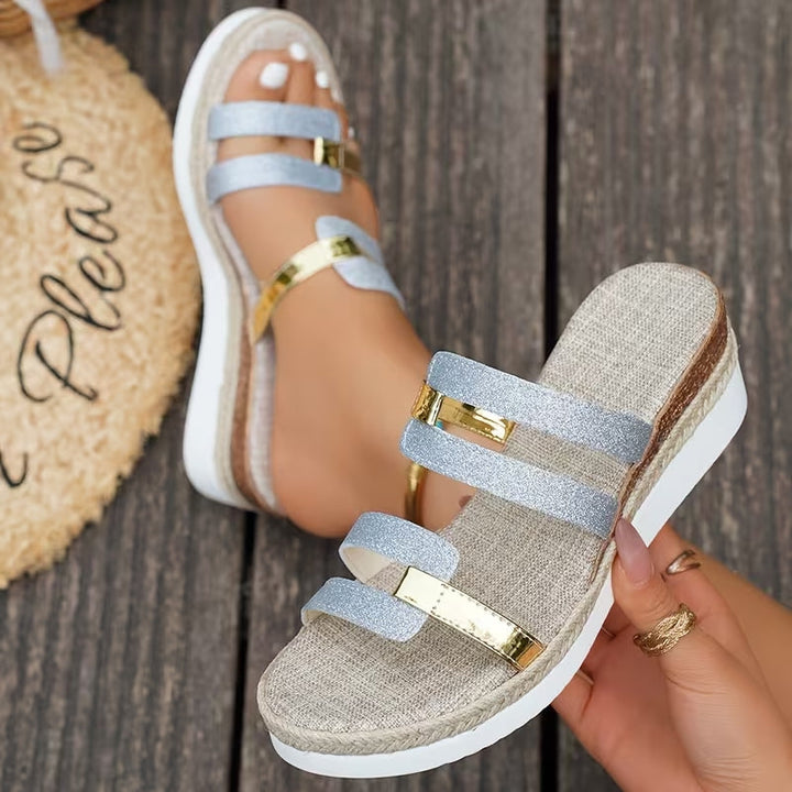 Lindsey - Orthopädische Plateau-Sandalen
