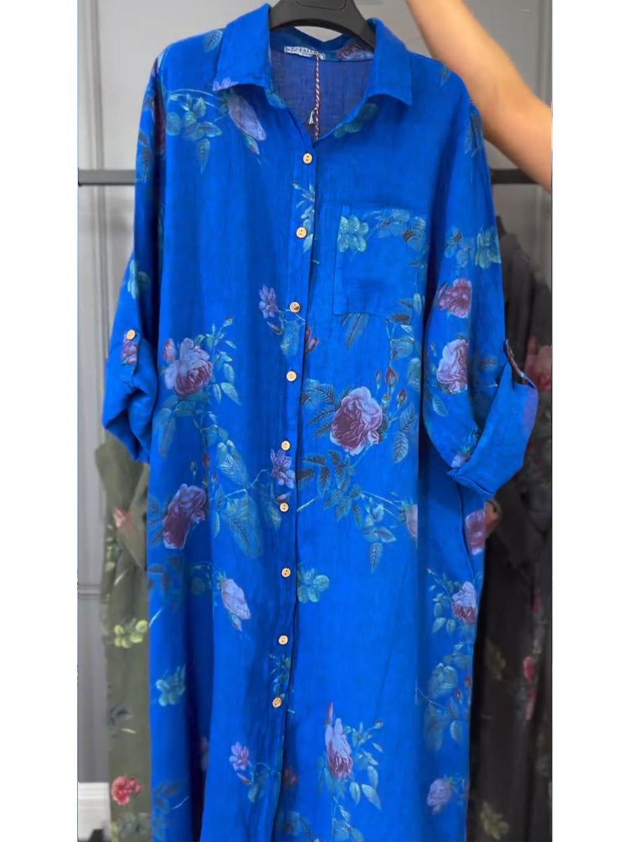 Jovie - Premium-Hemdblusenkleid aus Leinen