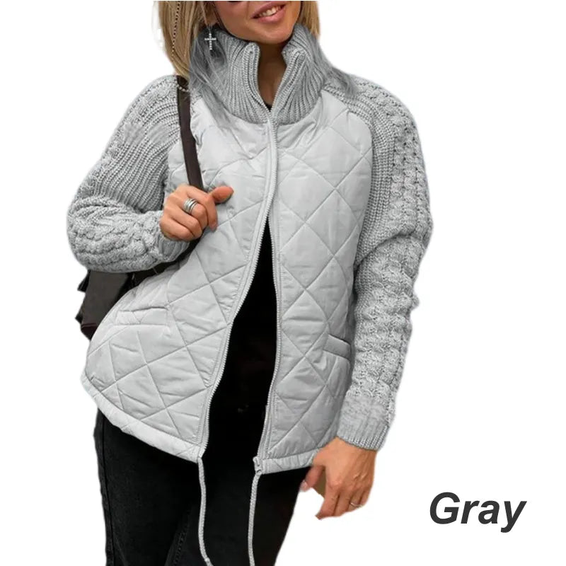 Corisanna - Warme Strickjacke mit Frontreißverschluss
