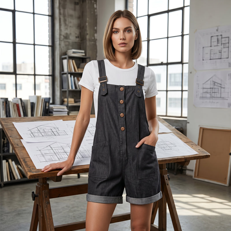 Kiara - Leichter Utility-Jumpsuit