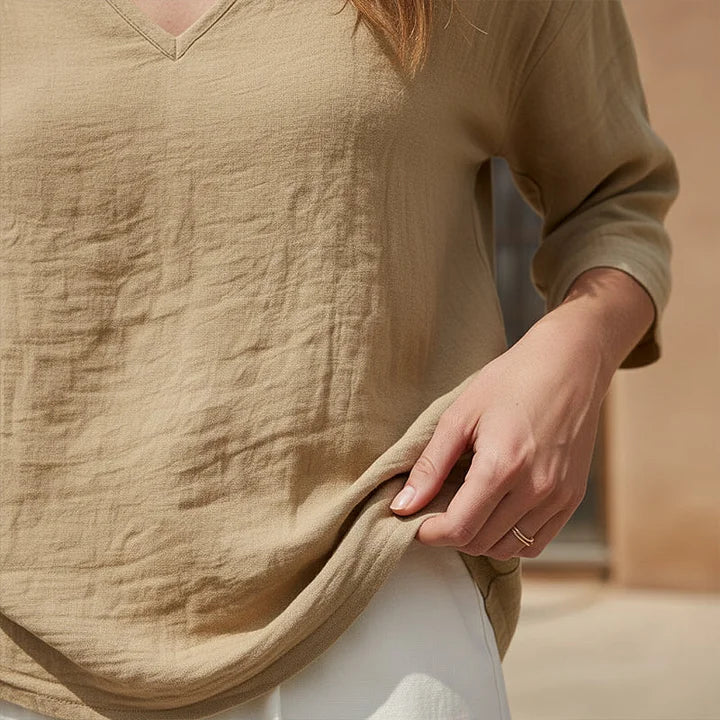 Rhianna - Elegante Bluse mit V-Ausschnitt