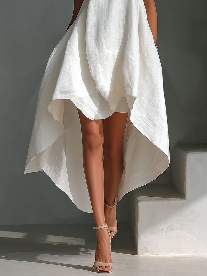 Elvina - Luftiges Midikleid aus Leinen