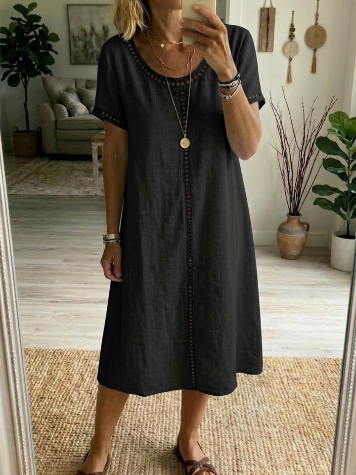 Josslyn - Kurzärmeliges Midikleid